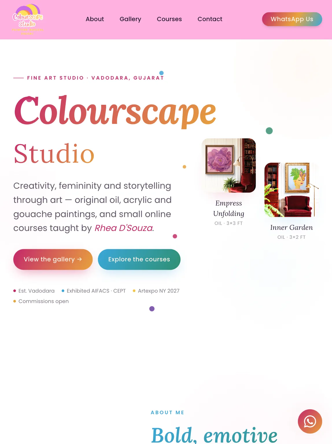 Colourscape Studio tablet view