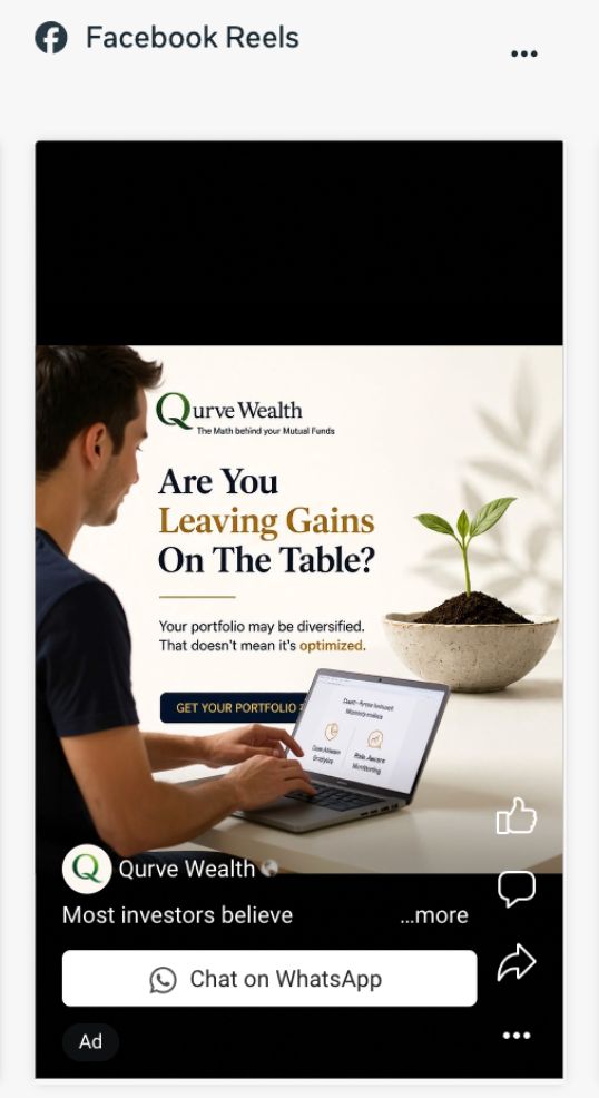 Facebook Reels ad preview