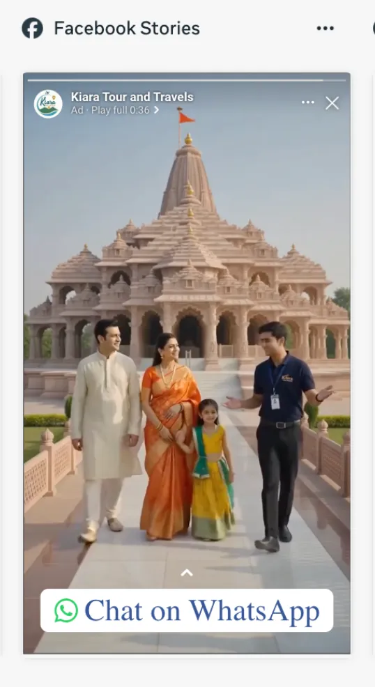 Facebook Stories ad preview