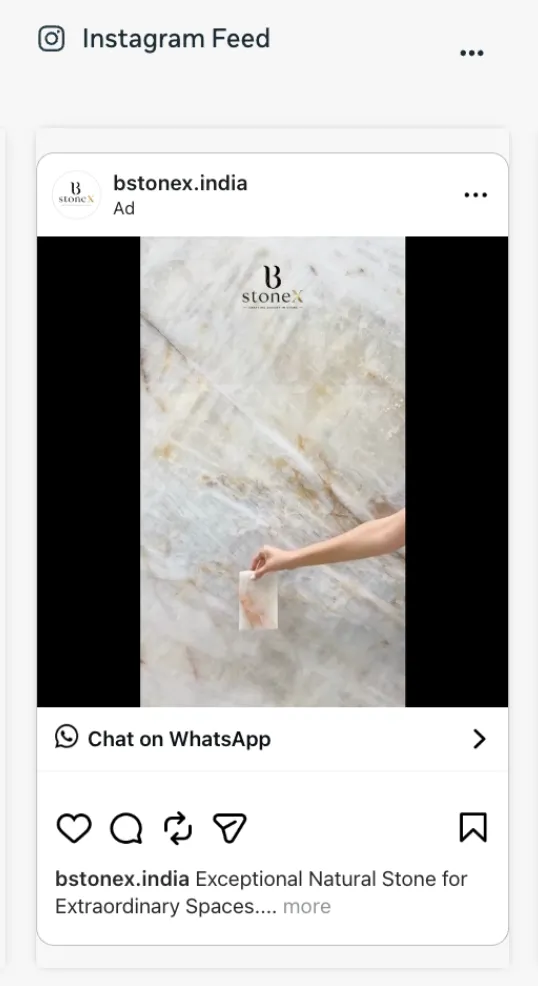 Instagram Feed ad preview