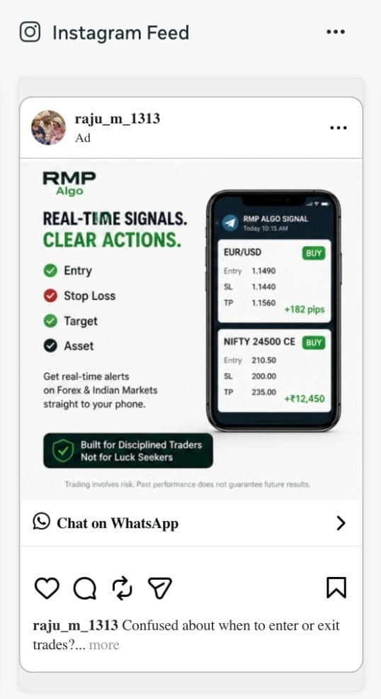 Instagram Feed ad preview
