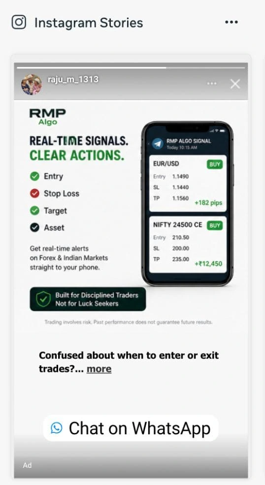 Instagram Stories ad preview