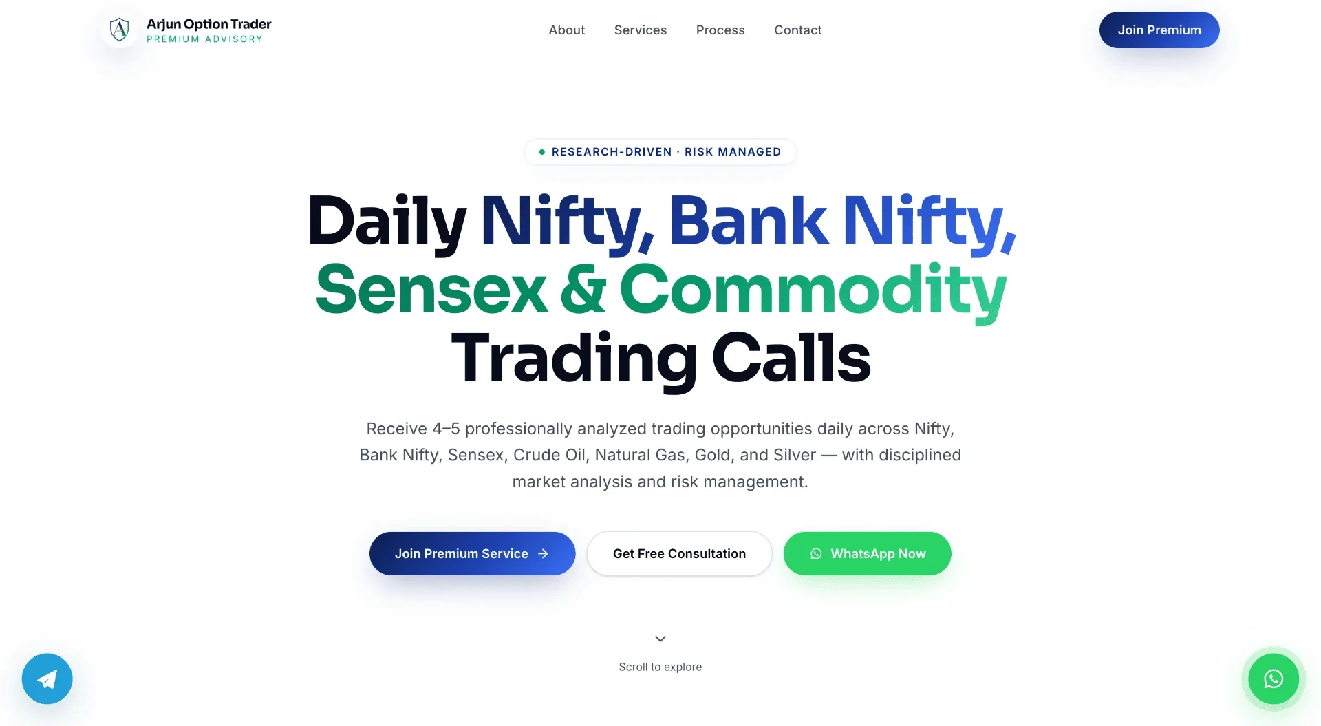 Arjun Option Trader case study