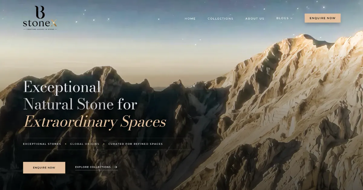 BstoneX luxury natural stone Meta Ads campaign